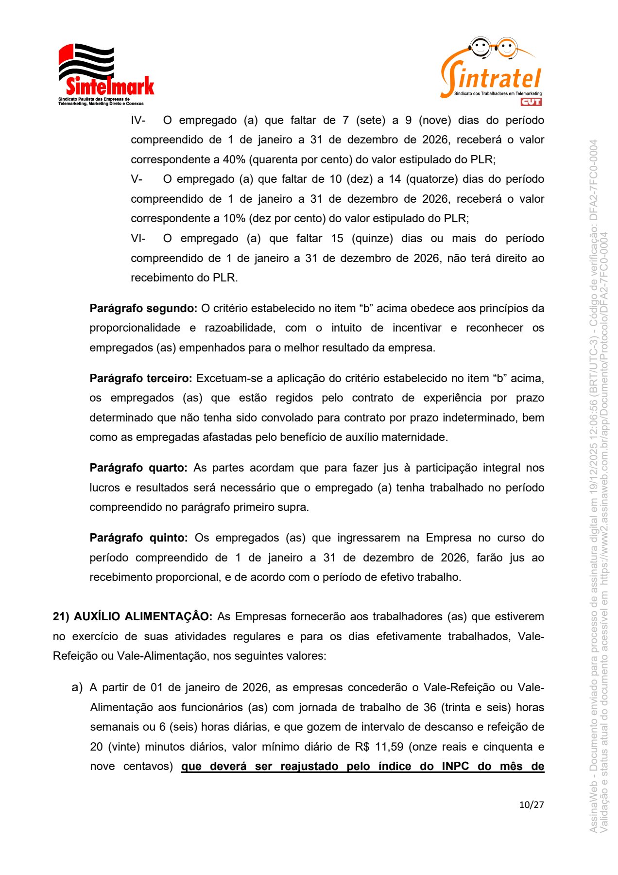 Convenção Coletiva de Trabalho 20266 10