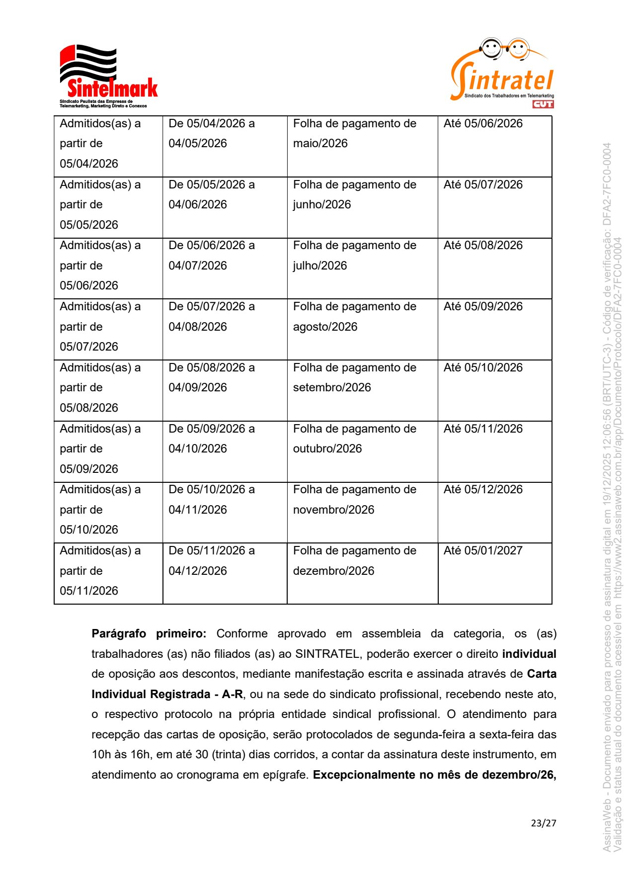 Convenção Coletiva de Trabalho 20266 23