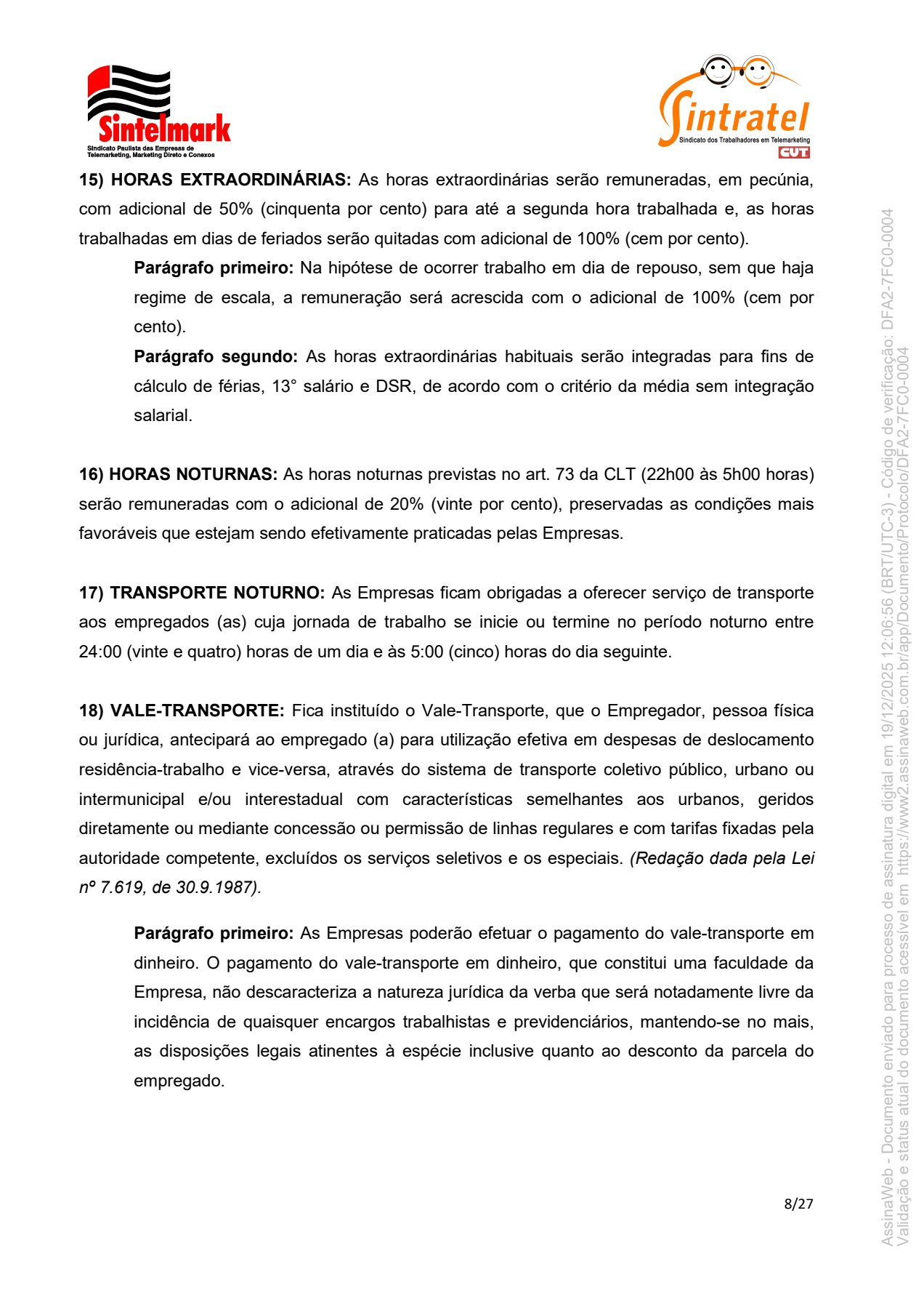 Convenção Coletiva de Trabalho 20266 8