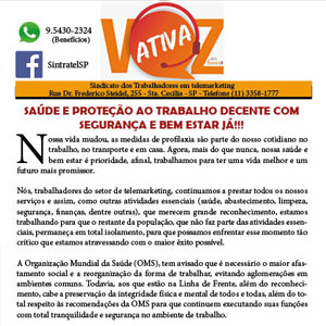 voz ativa saude protecao trabalho decente